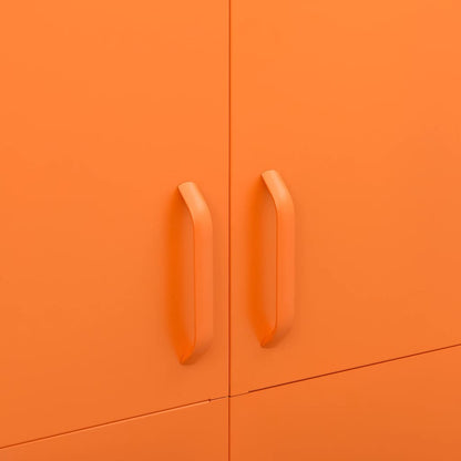 Armadio Arancione 90x50x180 cm in Acciaio - homemem39
