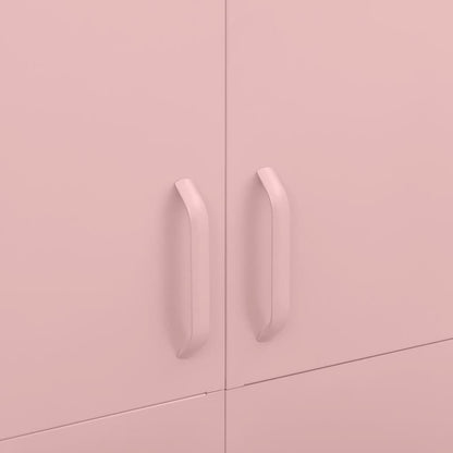 Armadio Rosa 90x50x180 cm in Acciaio - homemem39