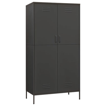 Armadio Antracite 90x50x180 cm in Acciaio - homemem39