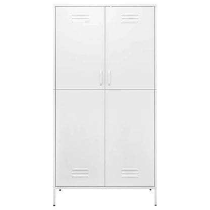 Armadio Bianco 90x50x180 cm in Acciaio | homemem39