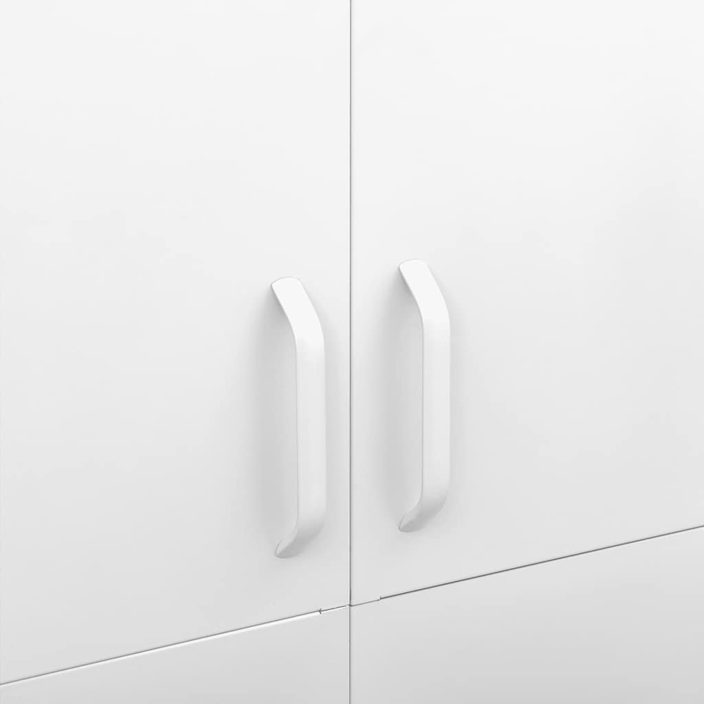 Armadio Bianco 90x50x180 cm in Acciaio | homemem39