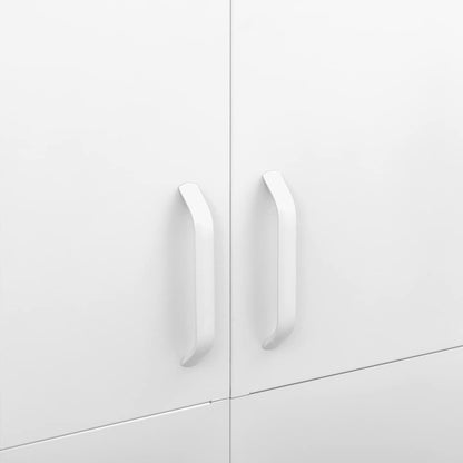Armadio Bianco 90x50x180 cm in Acciaio | homemem39