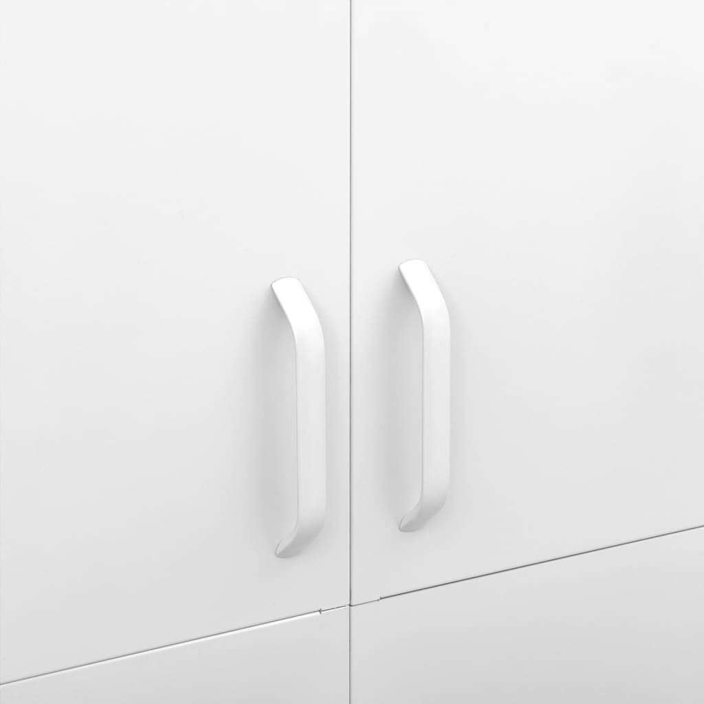 Armadio Bianco 90x50x180 cm in Acciaio - homemem39