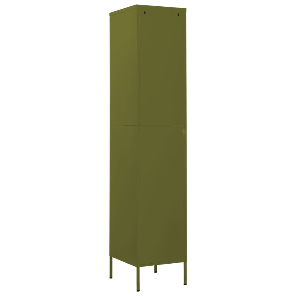 Armadio Verde Oliva 35x46x180 cm in Acciaio | homemem39