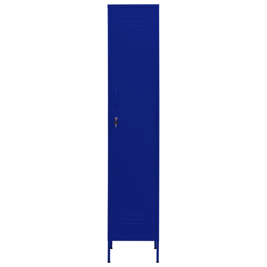Armadio Blu Marino 35x46x180 cm in Acciaio | homemem39