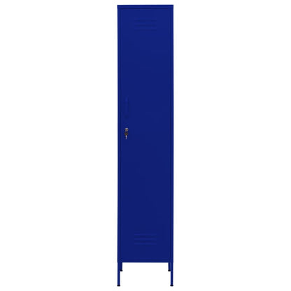 Armadio Blu Marino 35x46x180 cm in Acciaio | homemem39