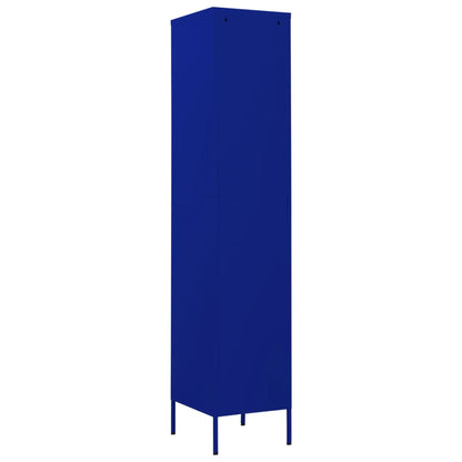 Armadio Blu Marino 35x46x180 cm in Acciaio | homemem39