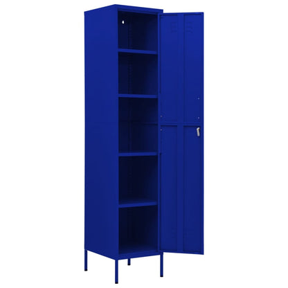 Armadio Blu Marino 35x46x180 cm in Acciaio | homemem39