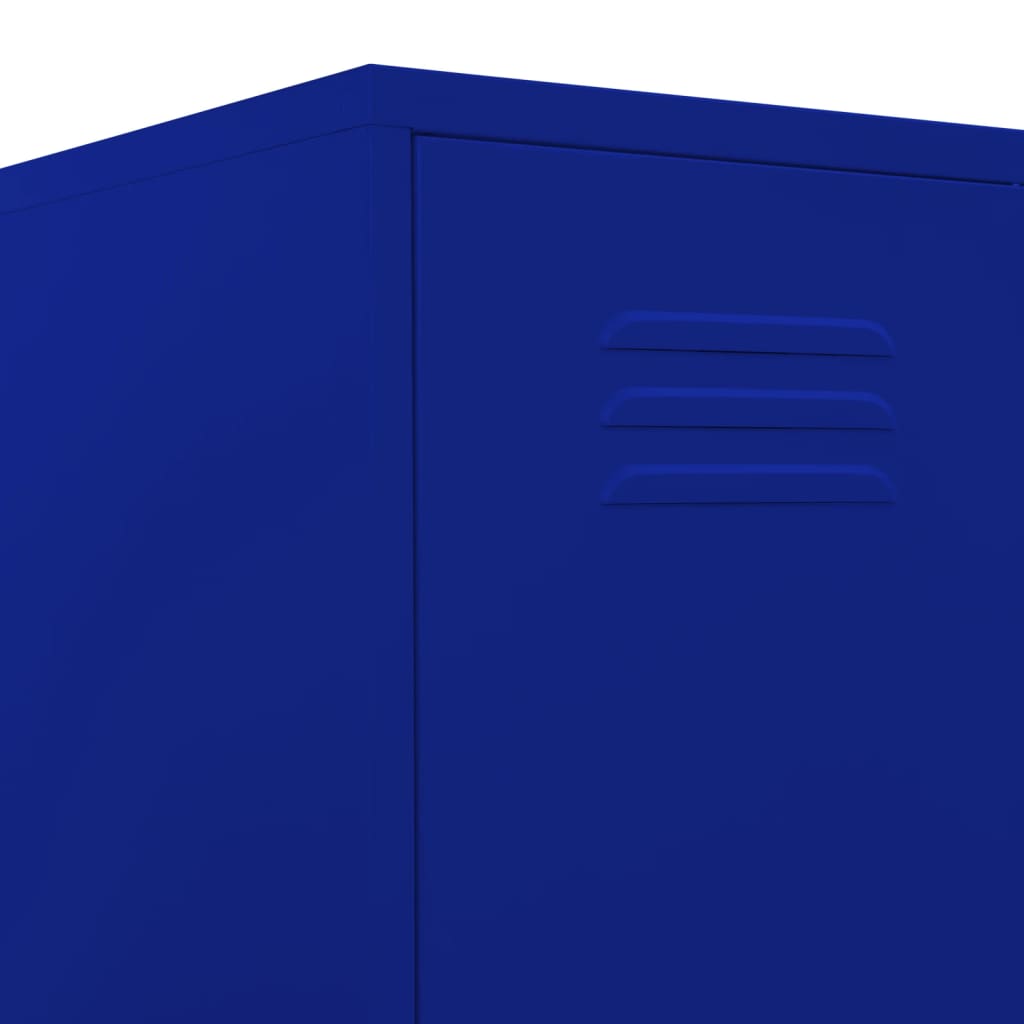 Armadio Blu Marino 35x46x180 cm in Acciaio | homemem39