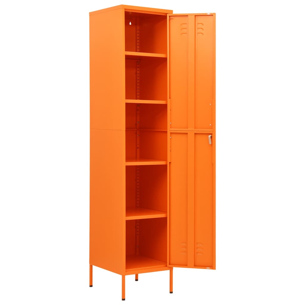 Armadio Arancione 35x46x180 cm in Acciaio | homemem39