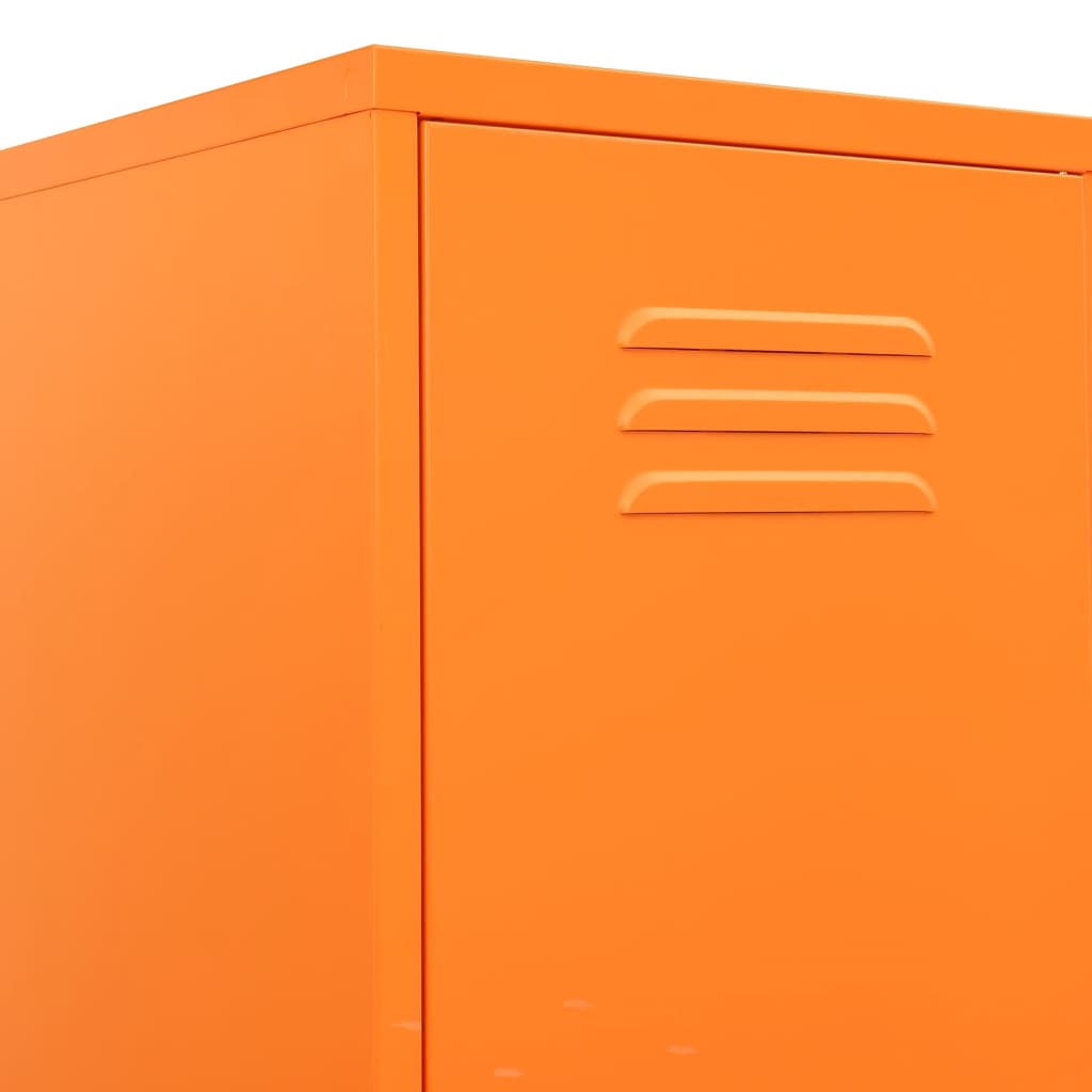 Armadio Arancione 35x46x180 cm in Acciaio | homemem39