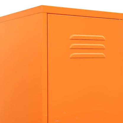 Armadio Arancione 35x46x180 cm in Acciaio | homemem39