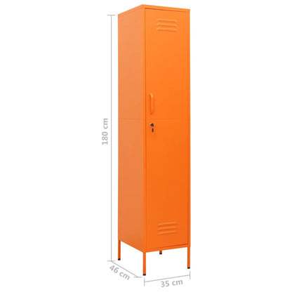 Armadio Arancione 35x46x180 cm in Acciaio | homemem39