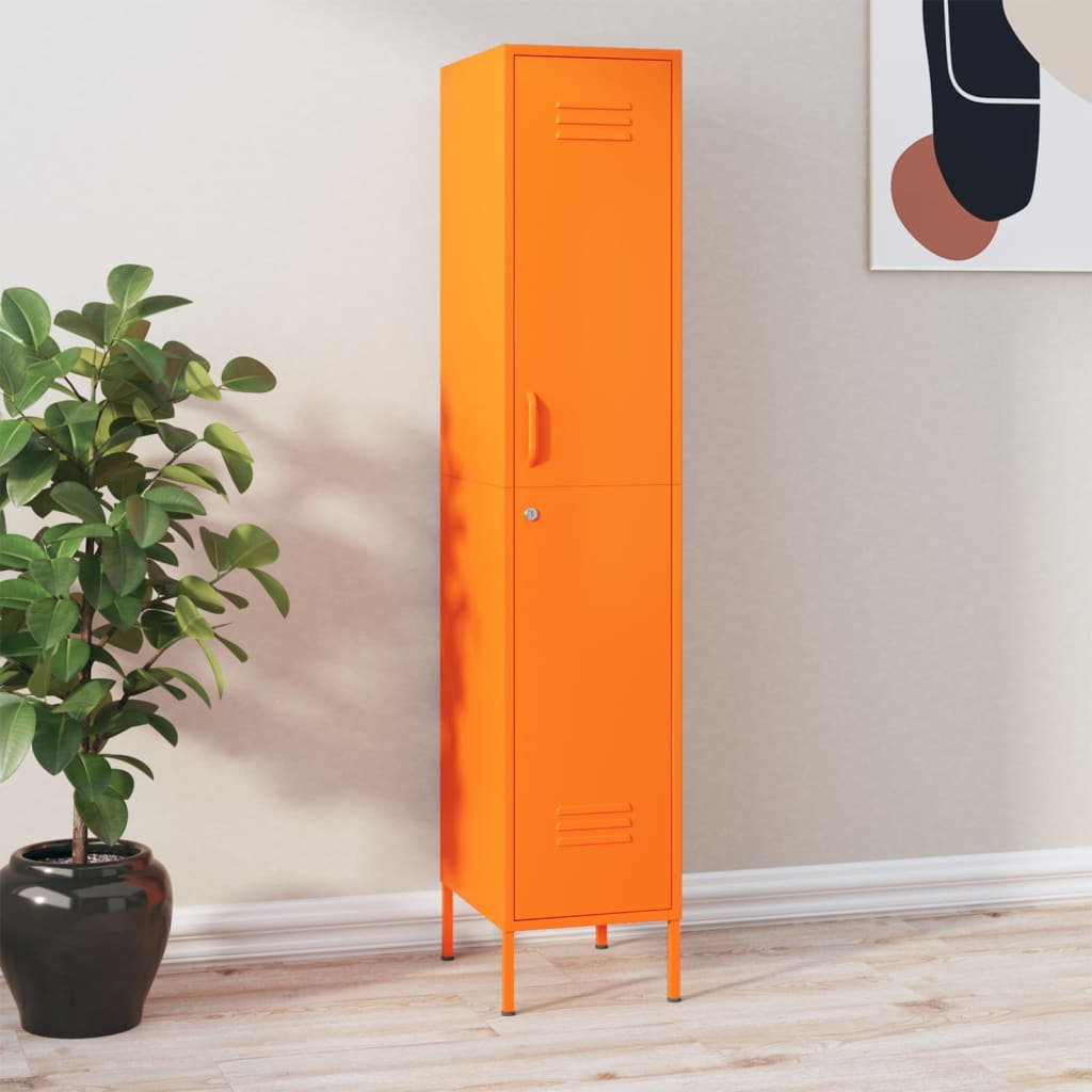 Armadio Arancione 35x46x180 cm in Acciaio | homemem39