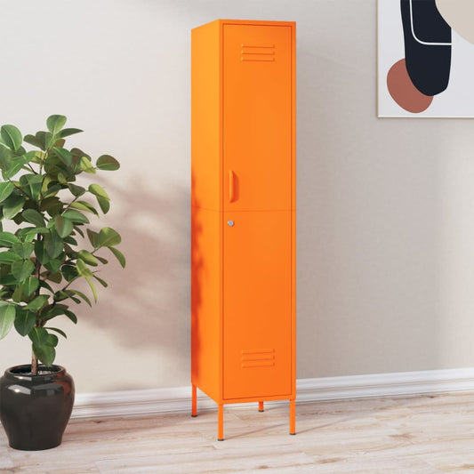 Armadio Arancione 35x46x180 cm in Acciaio | homemem39