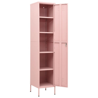 Armadio Rosa 35x46x180 cm in Acciaio | homemem39