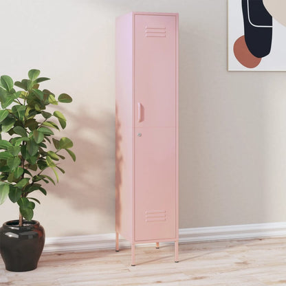 Armadio Rosa 35x46x180 cm in Acciaio | homemem39