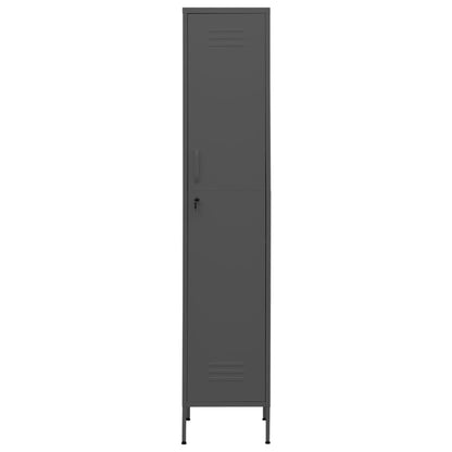Armadio Antracite 35x46x180 cm in Acciaio | homemem39