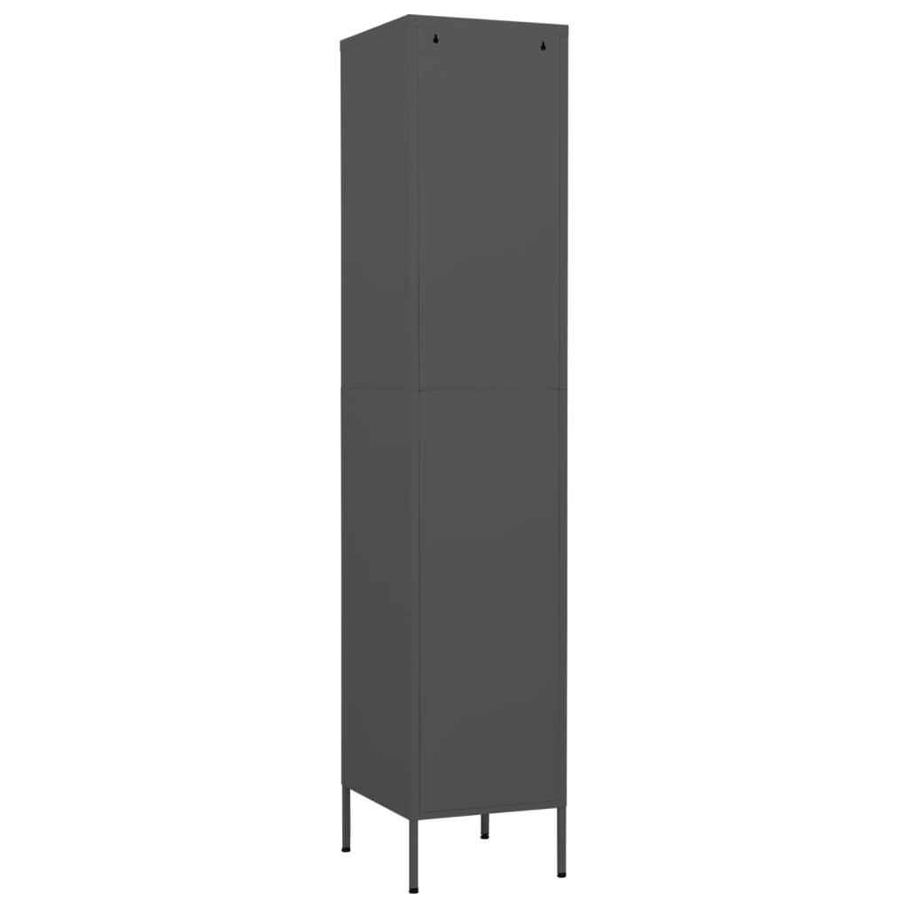 Armadio Antracite 35x46x180 cm in Acciaio | homemem39