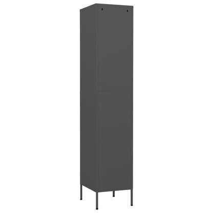 Armadio Antracite 35x46x180 cm in Acciaio | homemem39