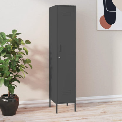 Armadio Antracite 35x46x180 cm in Acciaio | homemem39