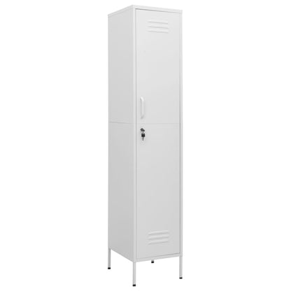 Armadio Bianco 35x46x180 cm in Acciaio | homemem39