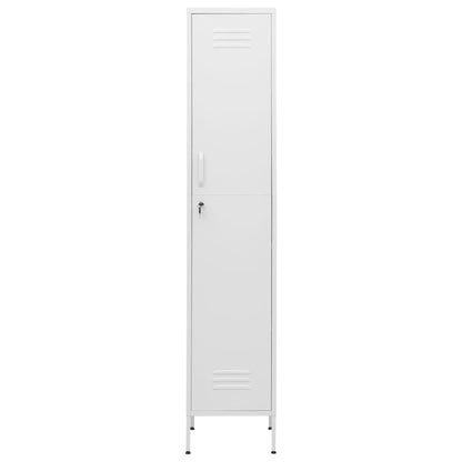 Armadio Bianco 35x46x180 cm in Acciaio | homemem39