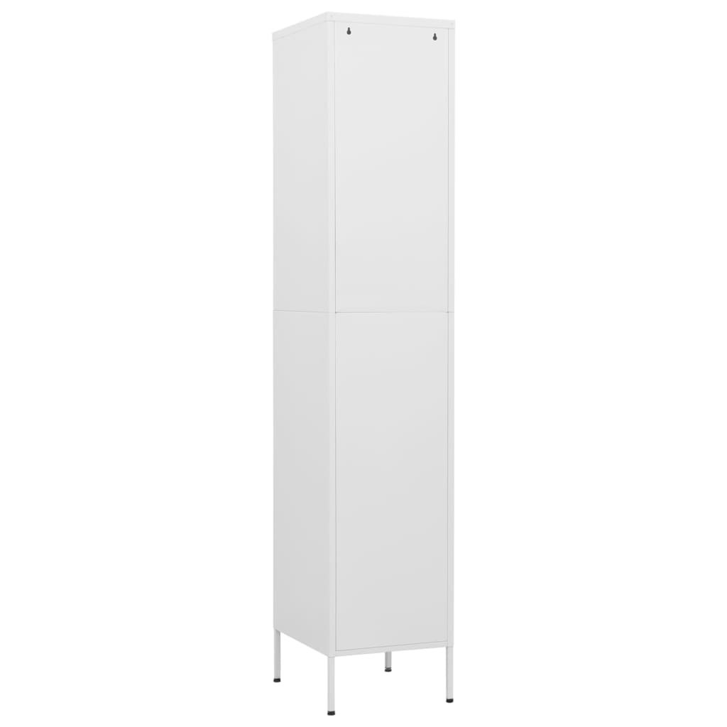 Armadio Bianco 35x46x180 cm in Acciaio | homemem39