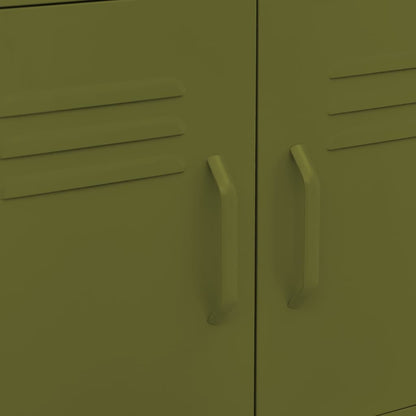 Armadietto Verde Oliva 60x35x56 cm in Acciaio | homemem39