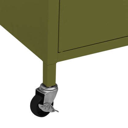 Armadietto Verde Oliva 60x35x56 cm in Acciaio | homemem39