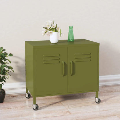 Armadietto Verde Oliva 60x35x56 cm in Acciaio | homemem39