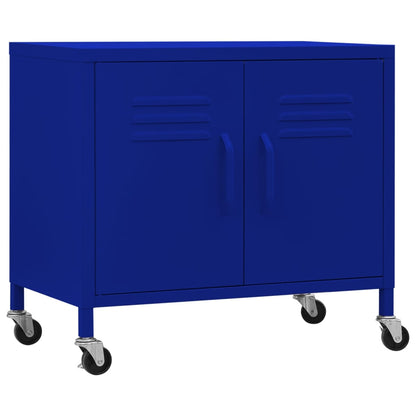 Armadietto Blu Marino 60x35x56 cm in Acciaio - homemem39