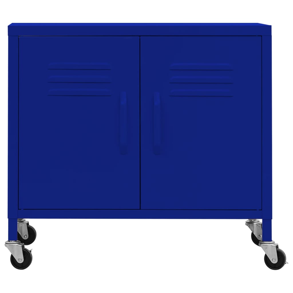 Armadietto Blu Marino 60x35x56 cm in Acciaio - homemem39