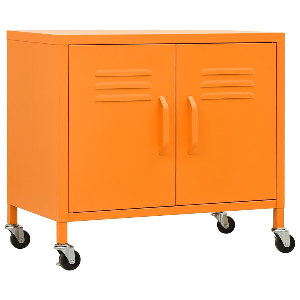 Armadietto Arancione 60x35x56 cm in Acciaio | homemem39