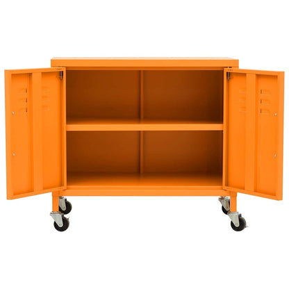 Armadietto Arancione 60x35x56 cm in Acciaio | homemem39