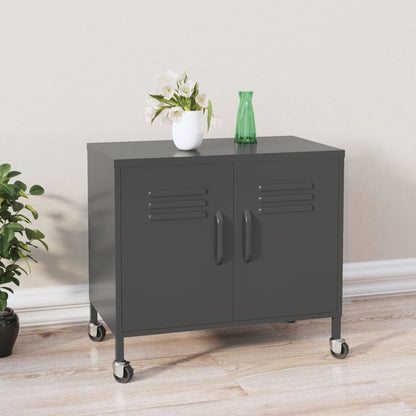 Armadietto Antracite 60x35x56 cm in Acciaio | homemem39