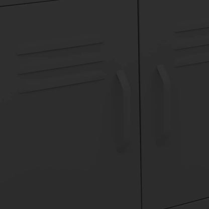 Armadietto Nero 60x35x56 cm in Acciaio | homemem39