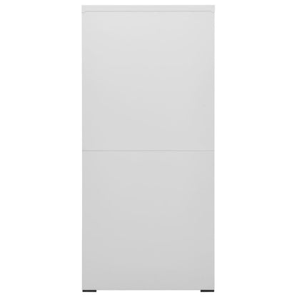 Armadio Classificatore Grigio Chiaro 46x62x133 cm in Acciaio - homemem39