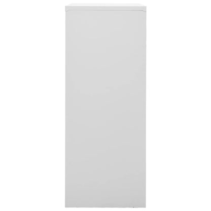 Armadio per Ufficio Grigio Chiaro 90x40x102 cm in Acciaio | homemem39