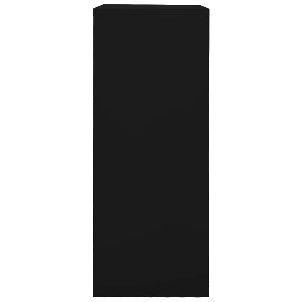 Armadio per Ufficio Nero 90x40x102 cm in Acciaio | homemem39