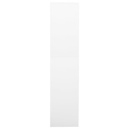 Armadio per Ufficio Bianco 90x40x180 cm in Acciaio | homemem39