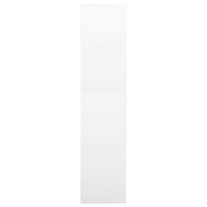 Armadio per Ufficio Bianco 90x40x180 cm in Acciaio | homemem39