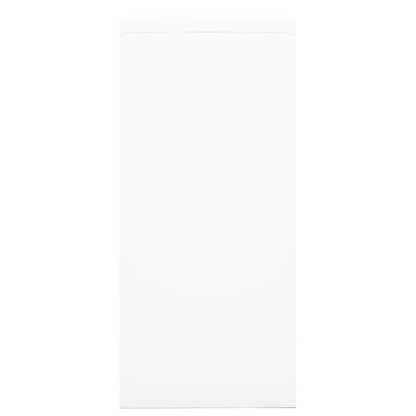 Armadio con Ante Scorrevoli Bianco 90x40x90 cm in Acciaio | homemem39
