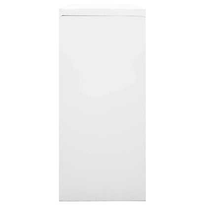 Armadio con Ante Scorrevoli Grigio 90x40x90 cm in Acciaio | homemem39