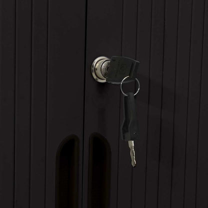 Armadio con Ante Scorrevoli 90x40x90cm in Acciaio