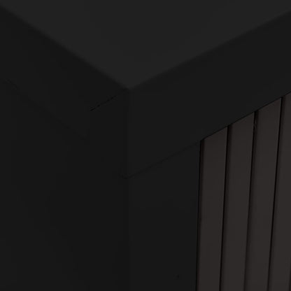 Armadio con Ante Scorrevoli Nero 90x40x90cm in Acciaio | homemem39