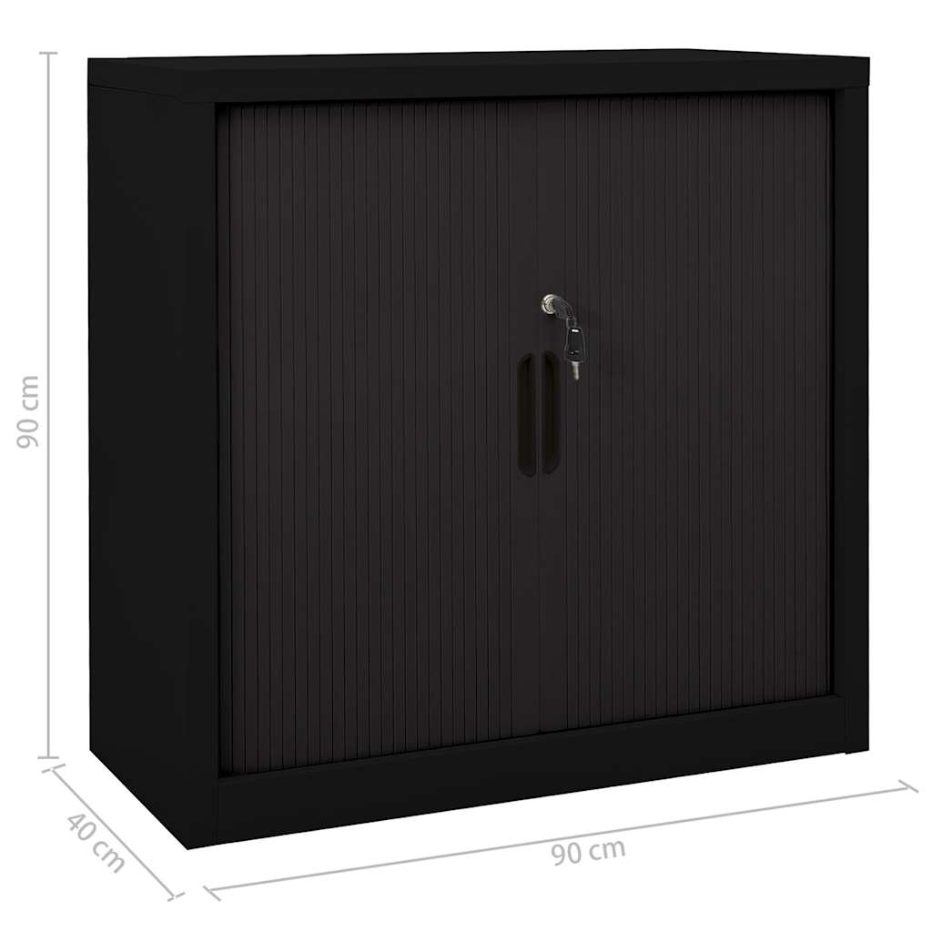 Armadio con Ante Scorrevoli 90x40x90cm in Acciaio
