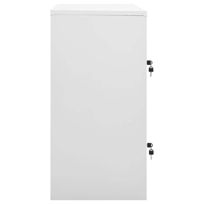 Armadietto con Chiave Grigio Chiaro e Blu 90x45x92,5 cm Acciaio | homemem39