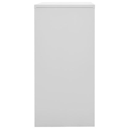 Armadietto con Chiave Grigio Chiaro e Blu 90x45x92,5 cm Acciaio - homemem39