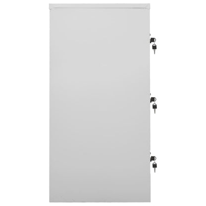 Armadietto a Chiave Grigio Chiaro e Verde 90x45x92,5 cm Acciaio | homemem39